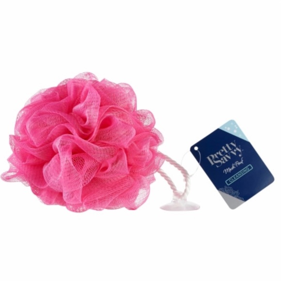 Pretty Savvy Pink Body Pouf NWT - Picture 5 of 5